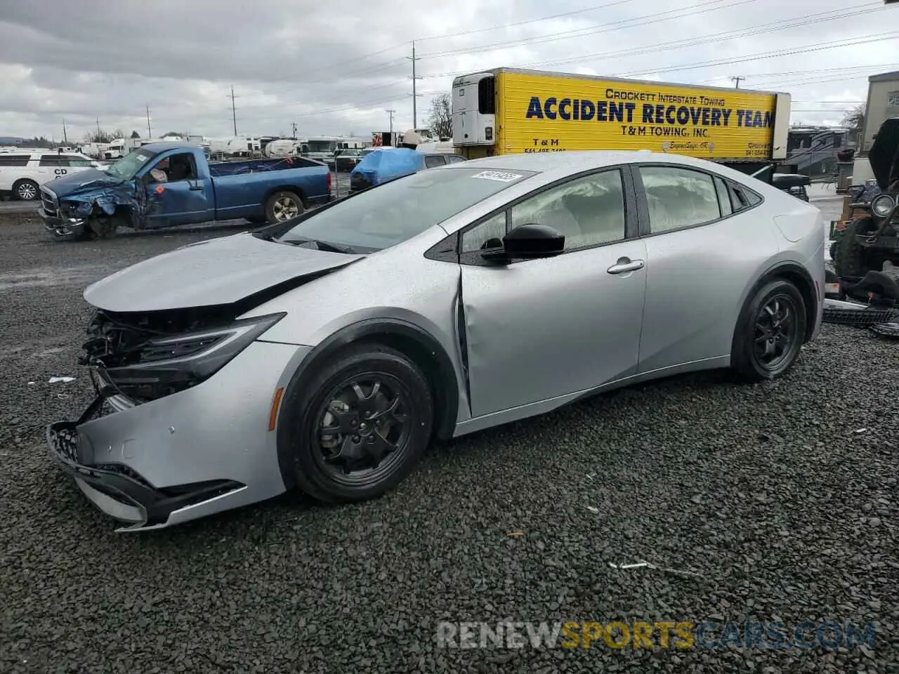 1 Photograph of a damaged car JTDACACU8R3020850 TOYOTA PRIUS 2024