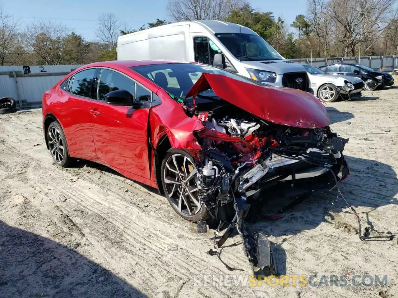 4 Photograph of a damaged car JTDACACU9R3017889 TOYOTA PRIUS 2024