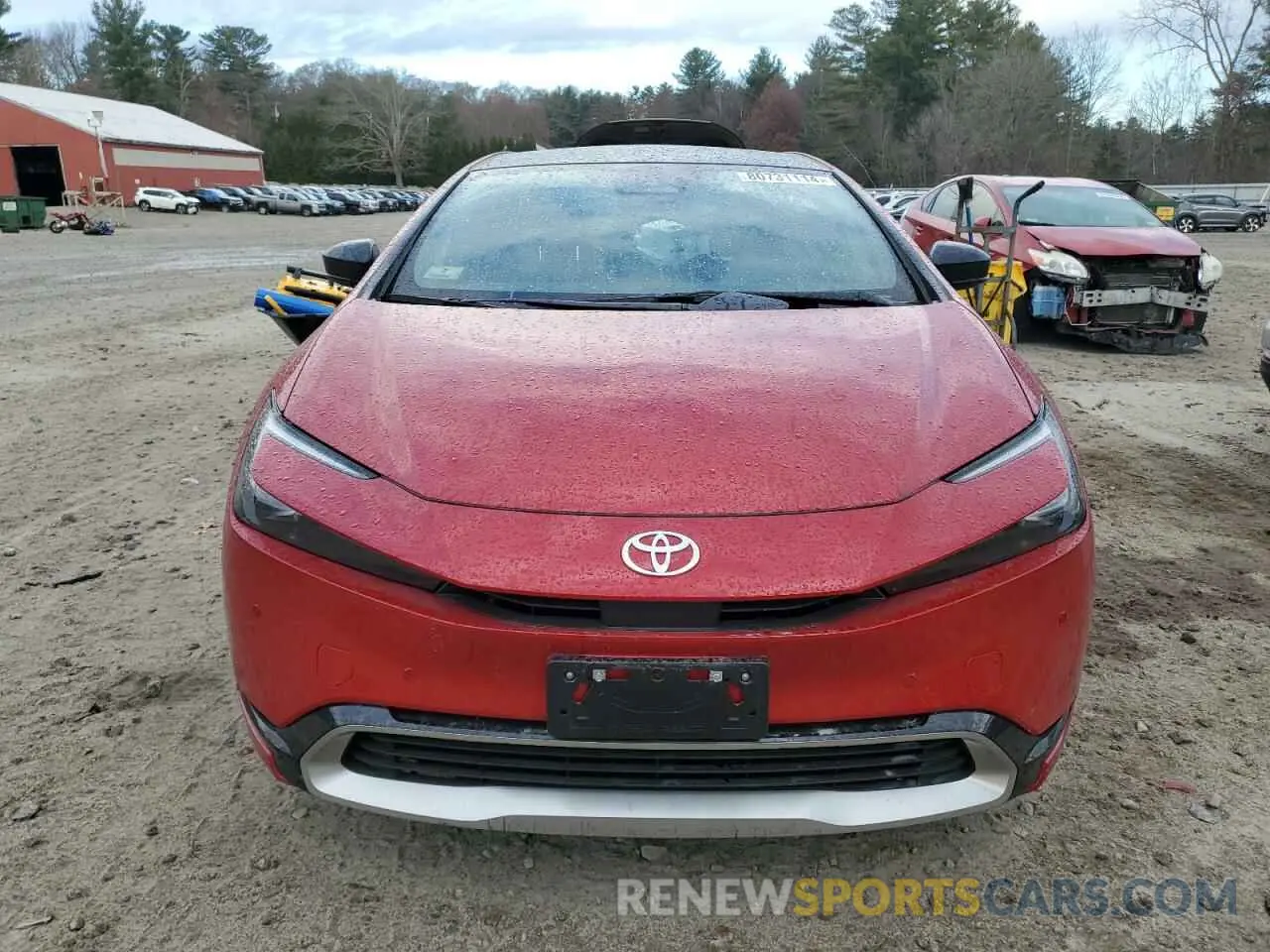 5 Photograph of a damaged car JTDACACUXR3015973 TOYOTA PRIUS 2024