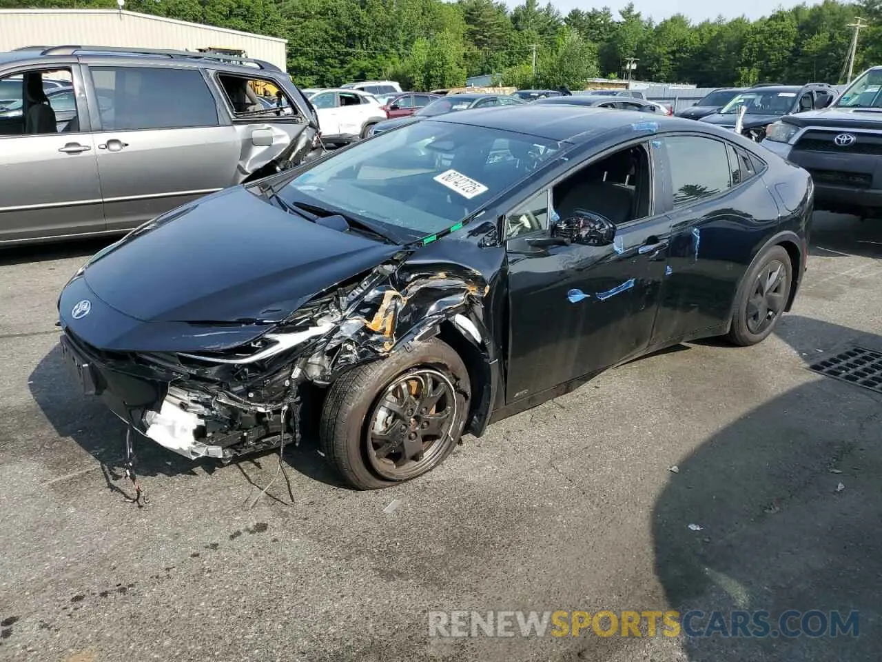 1 Photograph of a damaged car JTDADABU1R3016086 TOYOTA PRIUS 2024
