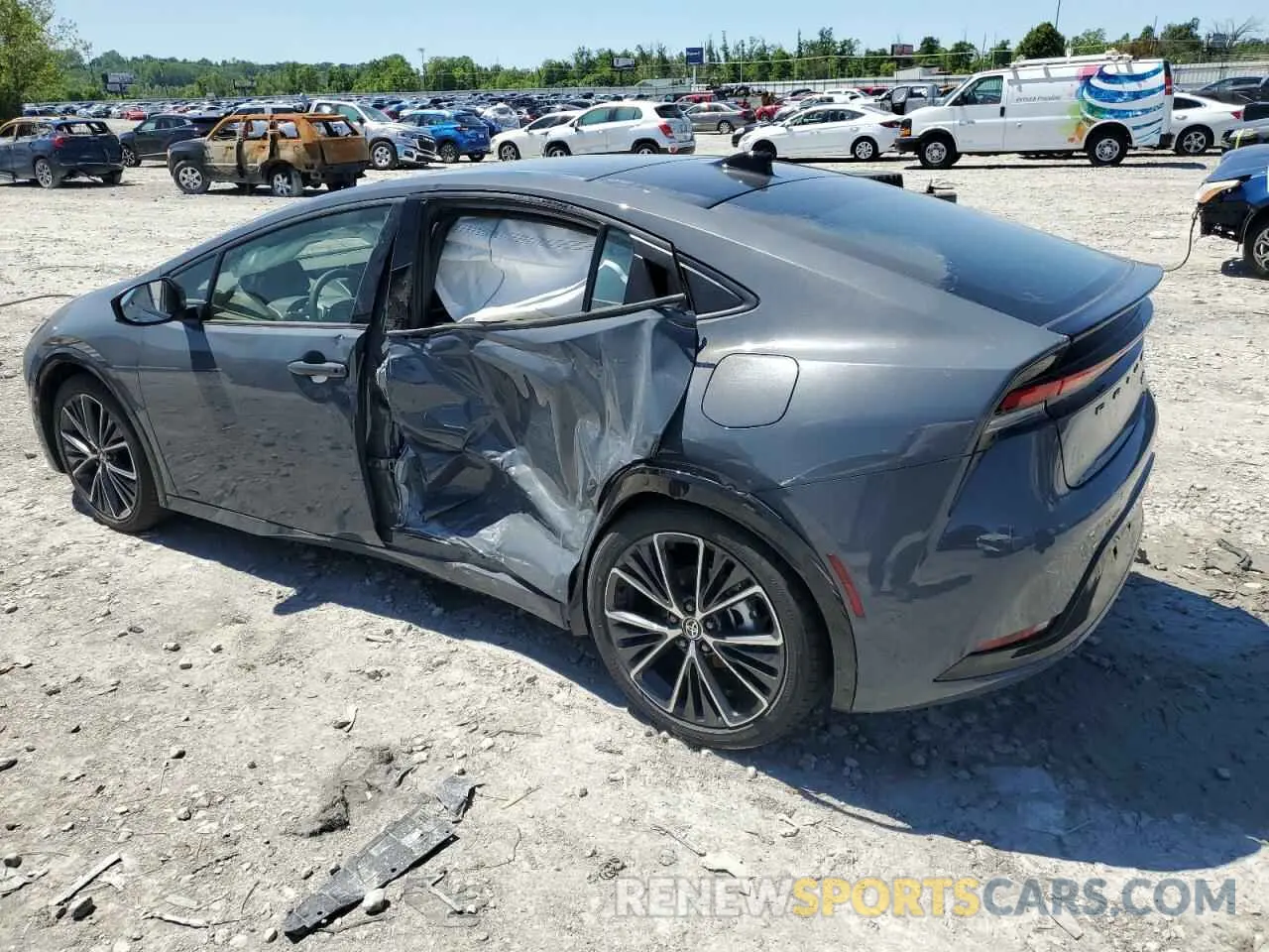 2 Photograph of a damaged car JTDADABU3R3023556 TOYOTA PRIUS 2024