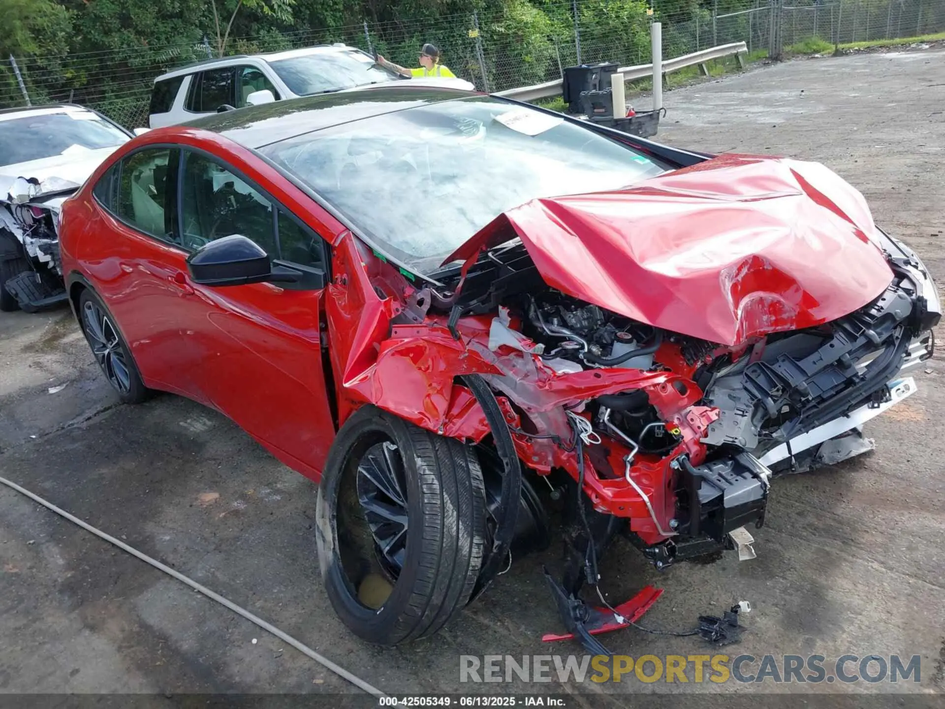 1 Photograph of a damaged car JTDADABU4R3022982 TOYOTA PRIUS 2024