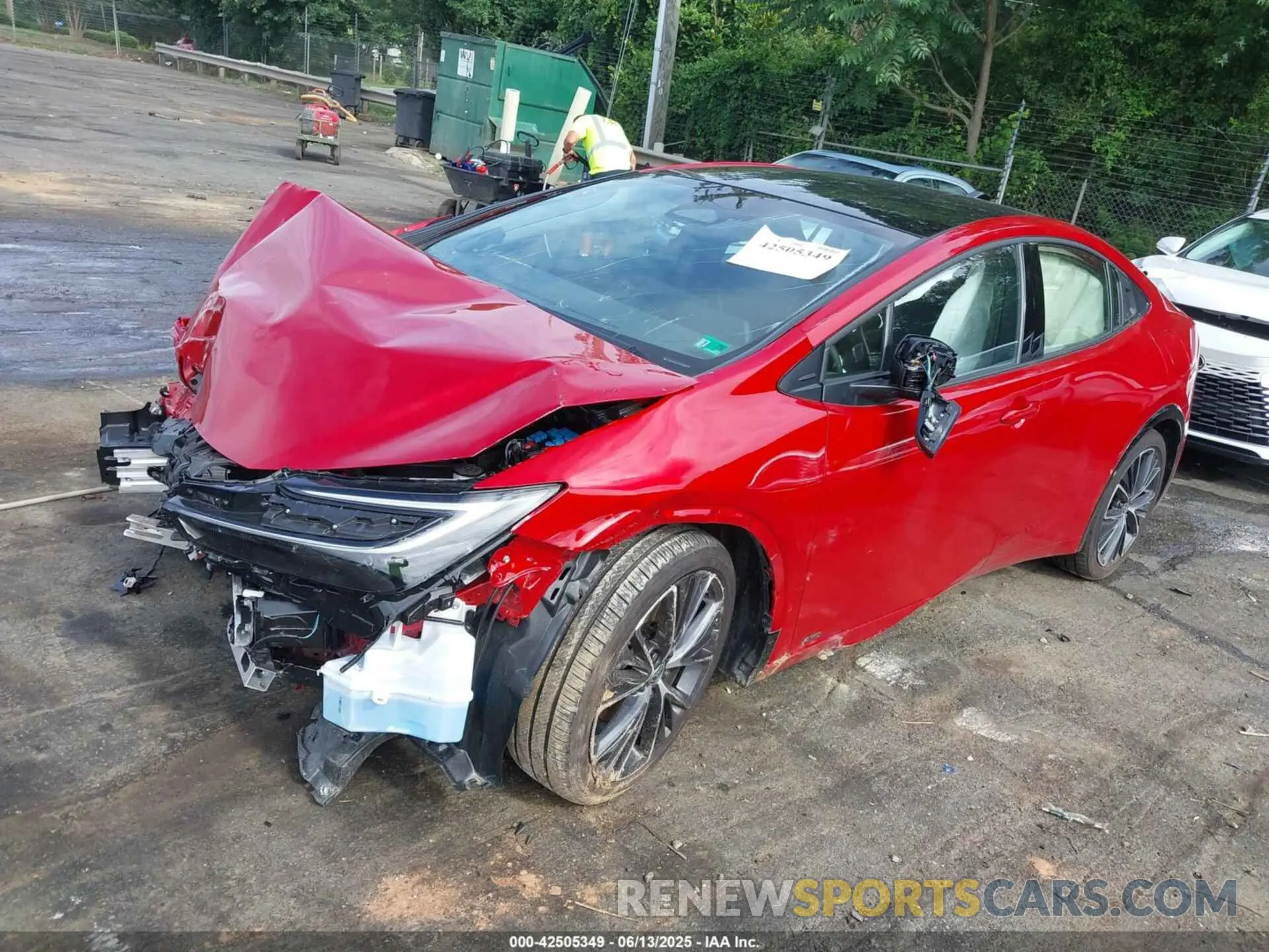 2 Photograph of a damaged car JTDADABU4R3022982 TOYOTA PRIUS 2024