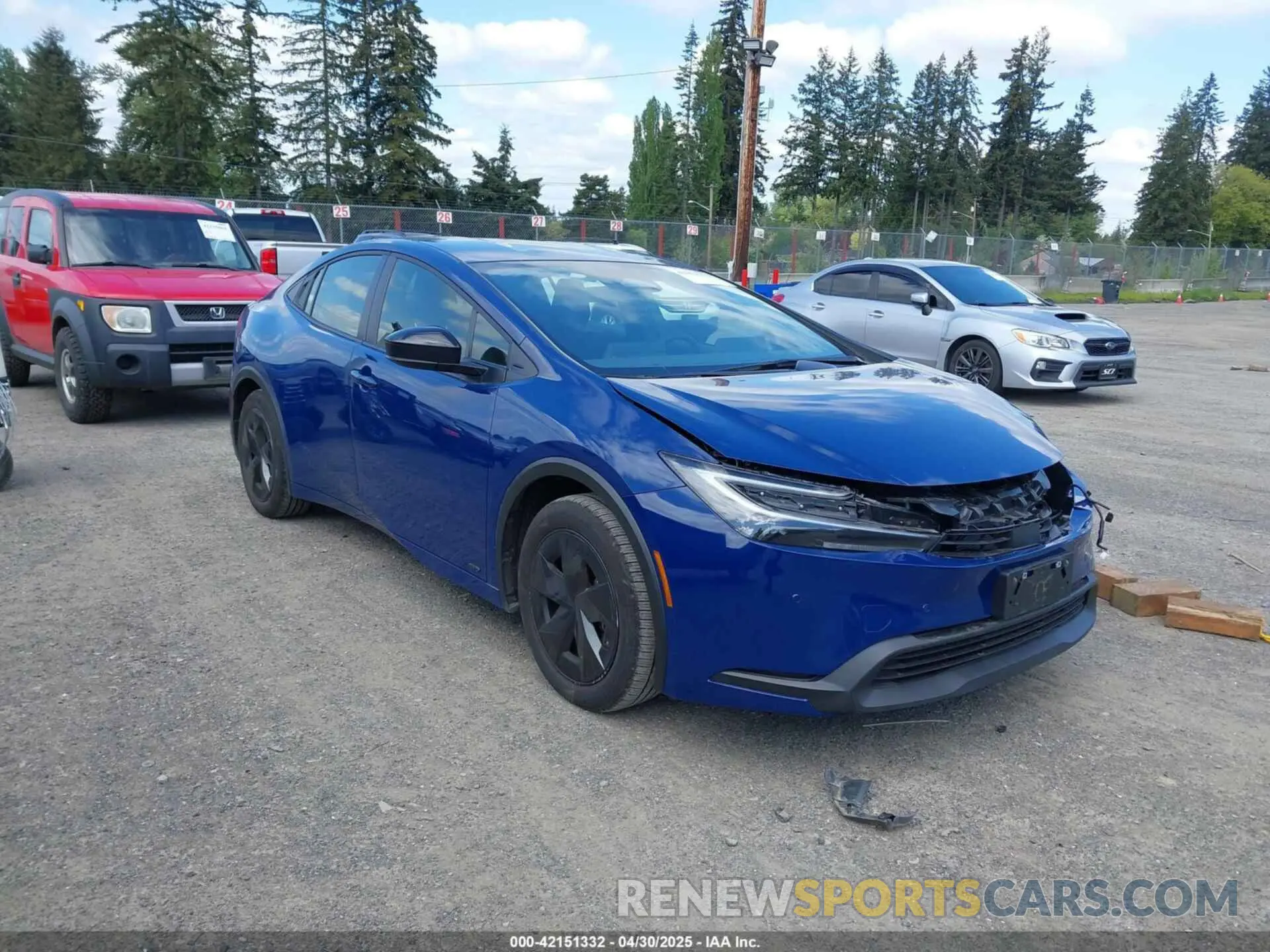 1 Photograph of a damaged car JTDADABU6R3014933 TOYOTA PRIUS 2024