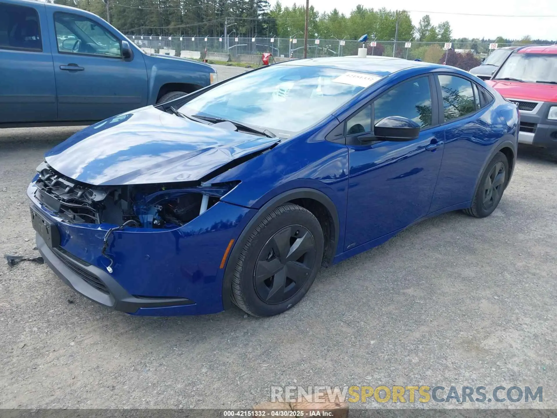 2 Photograph of a damaged car JTDADABU6R3014933 TOYOTA PRIUS 2024
