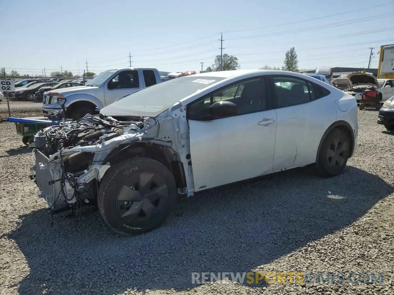 1 Photograph of a damaged car JTDADABUXR3015714 TOYOTA PRIUS 2024
