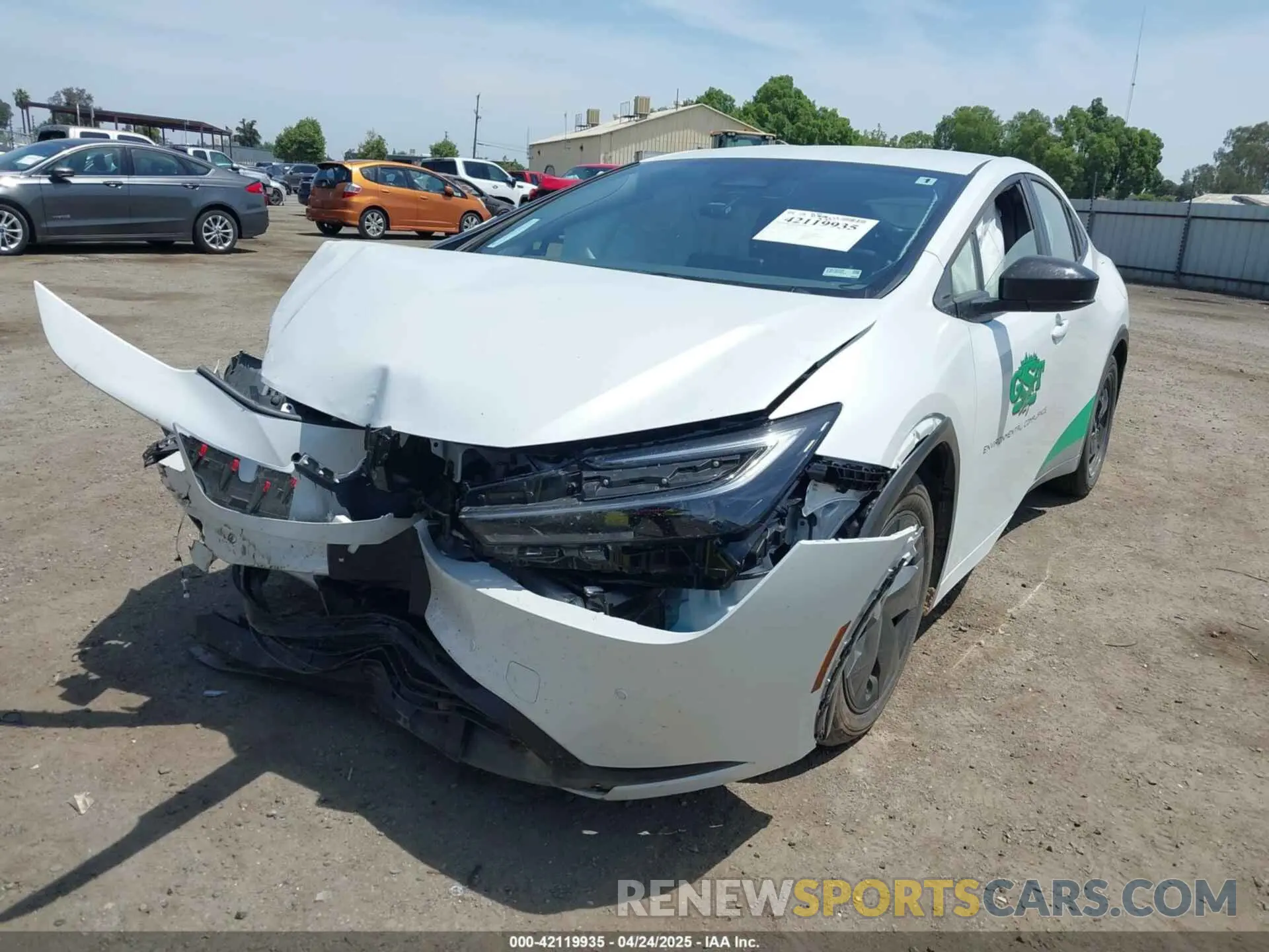 2 Photograph of a damaged car JTDACAAU1S3049356 TOYOTA PRIUS 2025