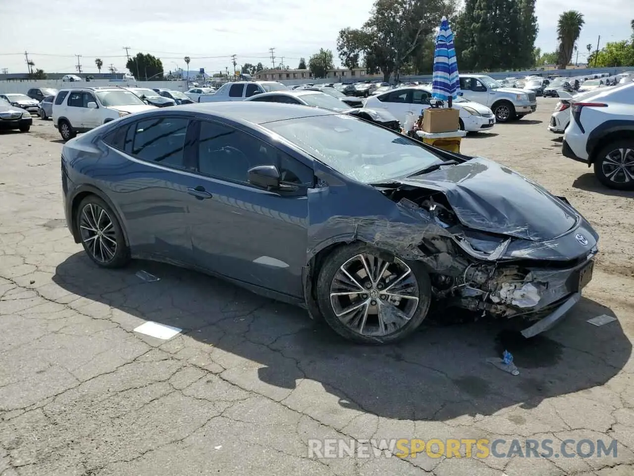 4 Photograph of a damaged car JTDADABU9S3025219 TOYOTA PRIUS 2025