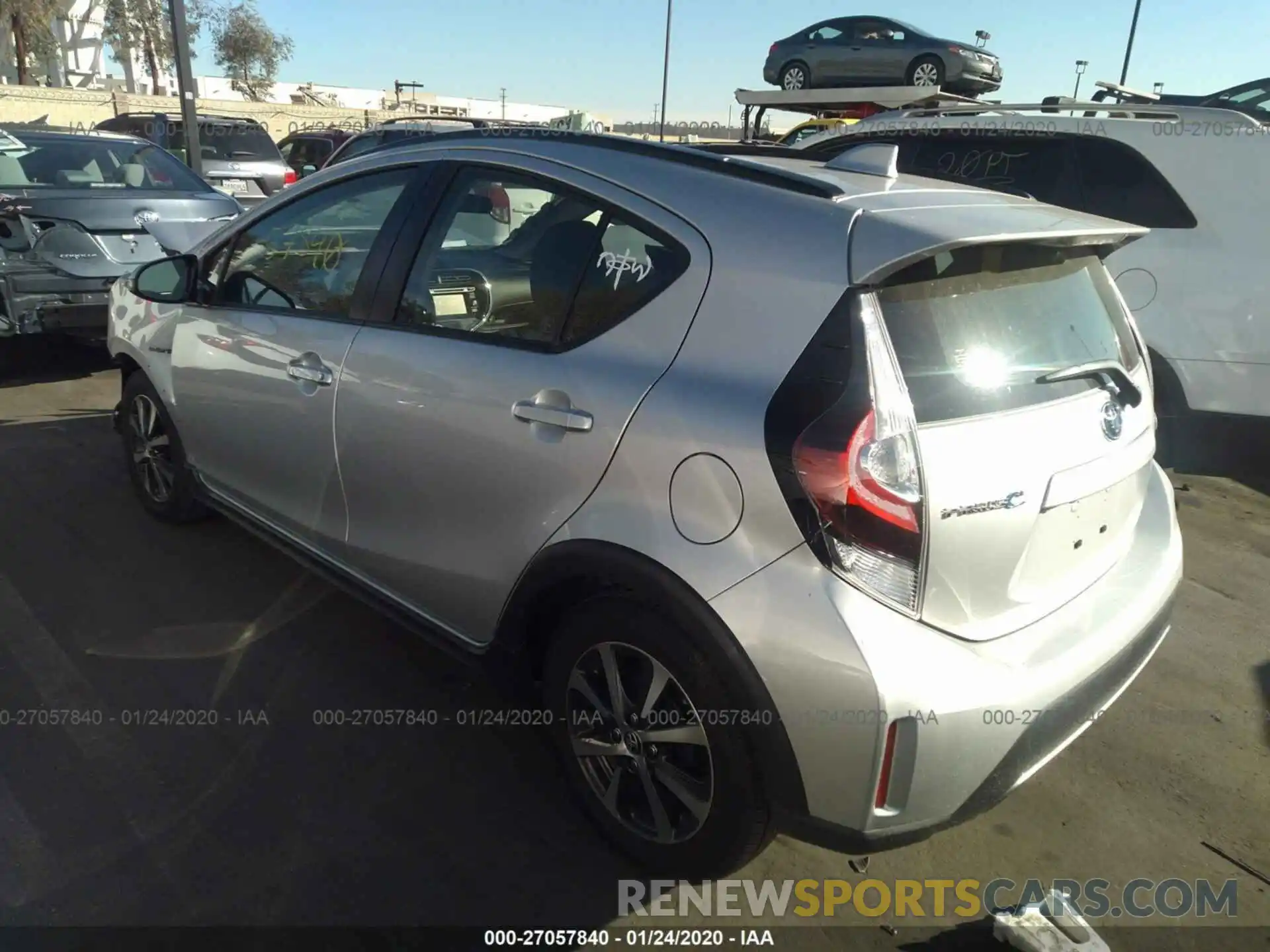 3 Photograph of a damaged car JTDKDTB33K1626421 TOYOTA PRIUS C 2019