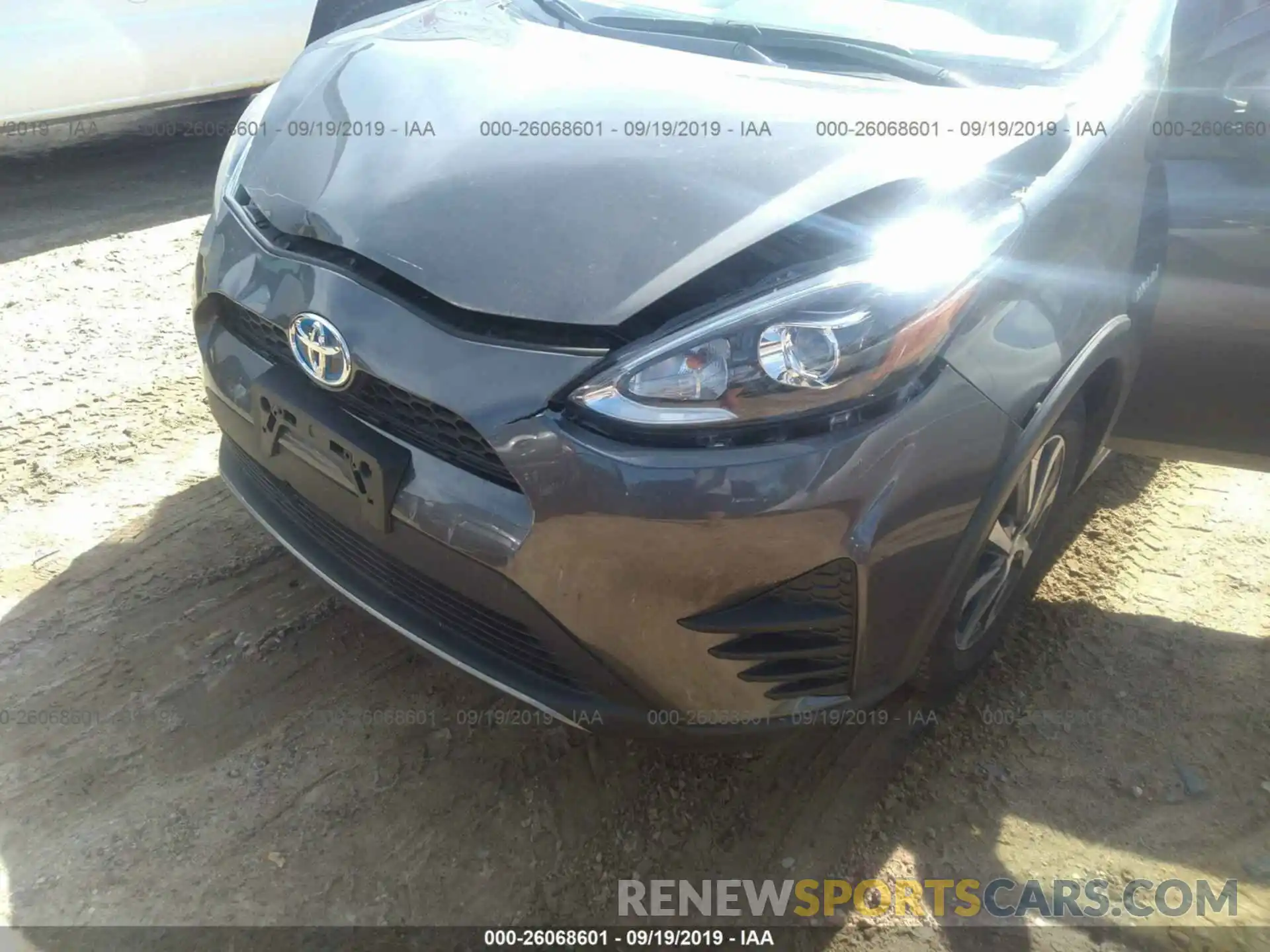 6 Photograph of a damaged car JTDKDTB36K1620810 TOYOTA PRIUS C 2019