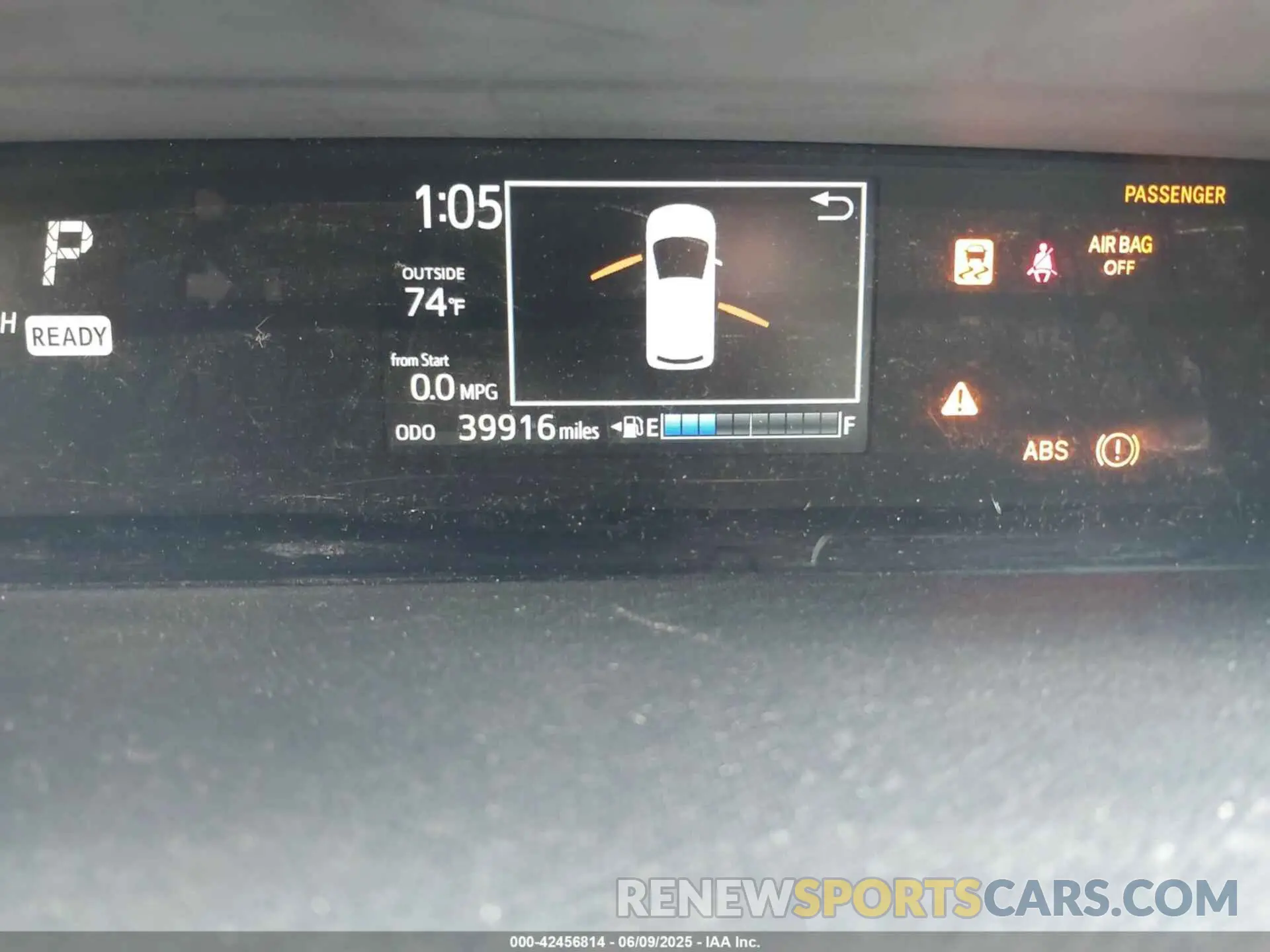 15 Photograph of a damaged car JTDKDTB37K1625353 TOYOTA PRIUS C 2019