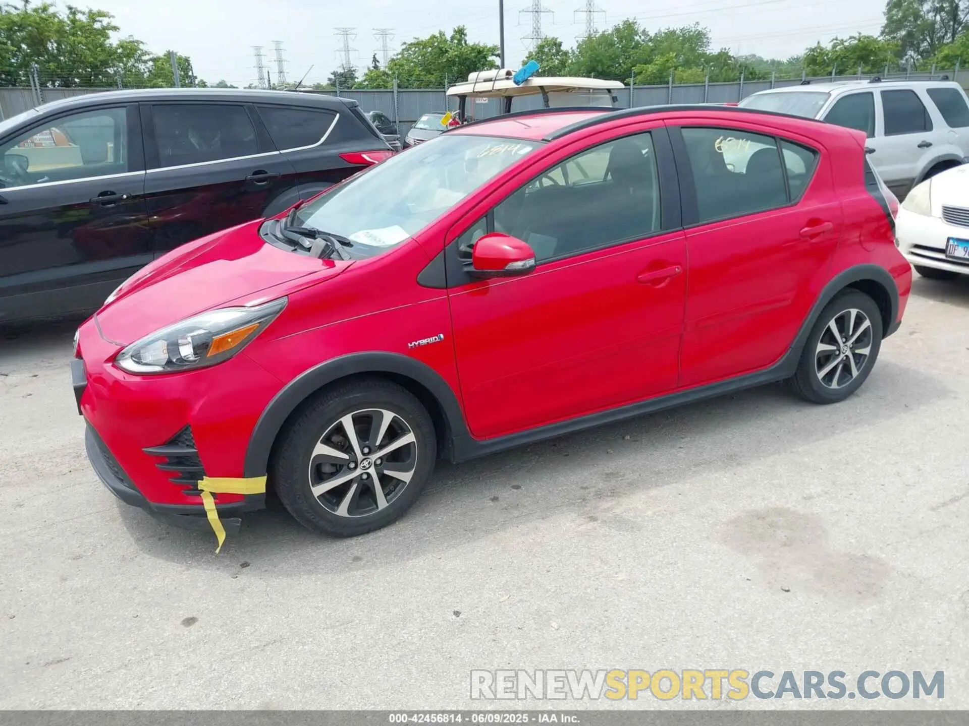2 Photograph of a damaged car JTDKDTB37K1625353 TOYOTA PRIUS C 2019