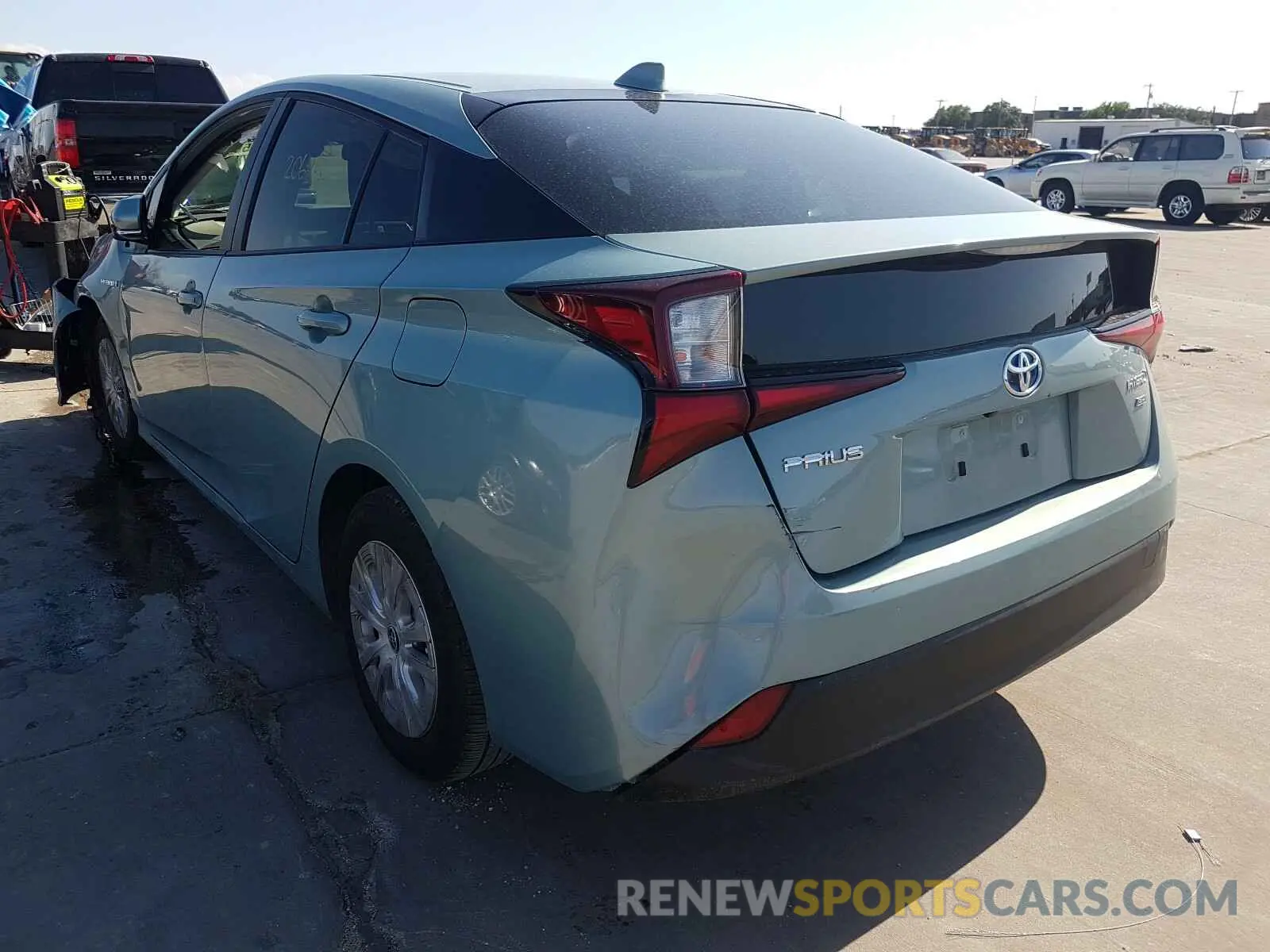 3 Photograph of a damaged car JTDKARFU5L3107441 TOYOTA PRIUS L 2020