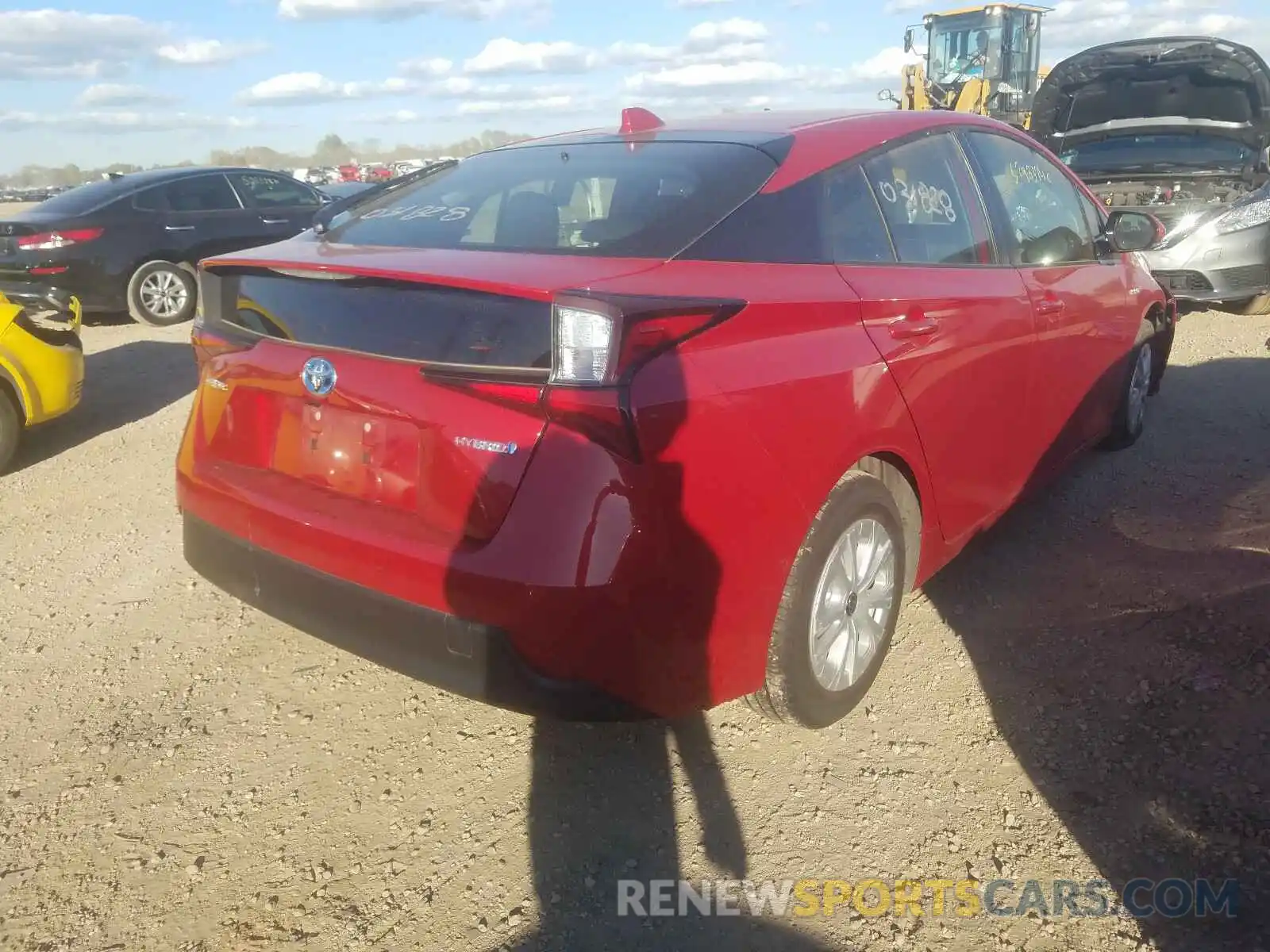 4 Photograph of a damaged car JTDKARFU7L3109126 TOYOTA PRIUS L 2020