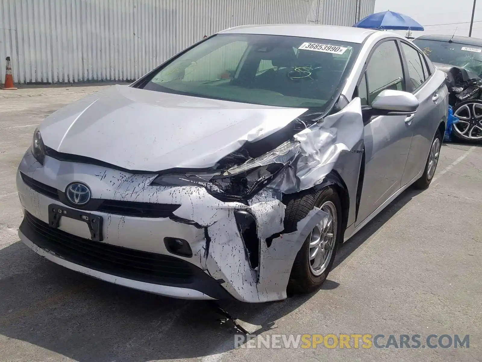 2 Photograph of a damaged car JTDKARFUXL3103448 TOYOTA PRIUS L 2020