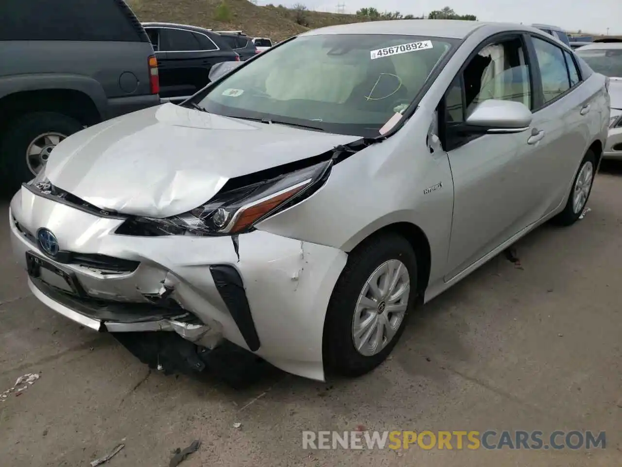 2 Photograph of a damaged car JTDKAMFU0N3160103 TOYOTA PRIUS NIGH 2022