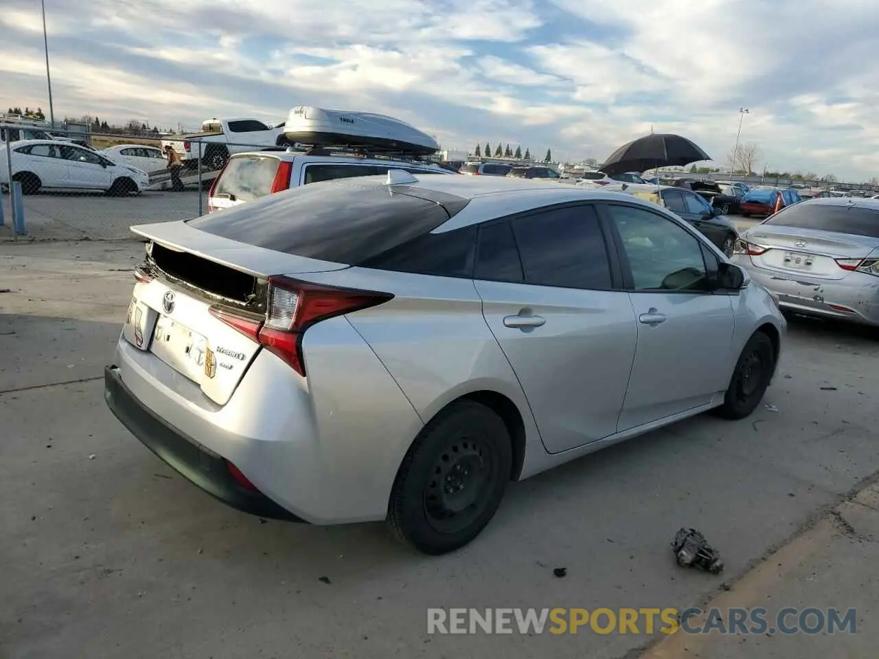 3 Photograph of a damaged car JTDKAMFU0N3161381 TOYOTA PRIUS NIGH 2022