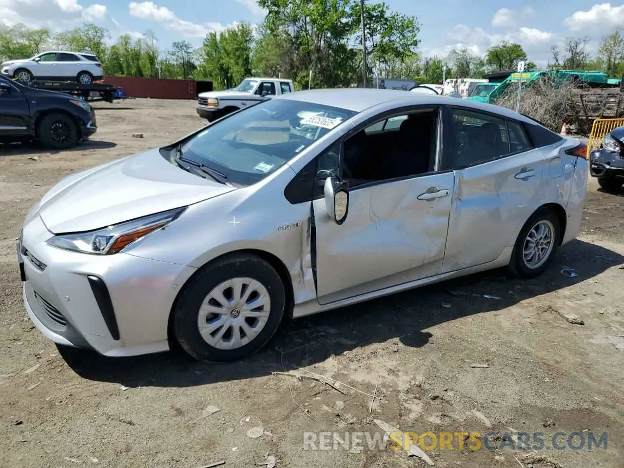 1 Photograph of a damaged car JTDKAMFU0N3176513 TOYOTA PRIUS NIGH 2022