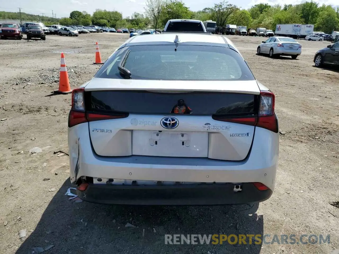 6 Photograph of a damaged car JTDKAMFU0N3176513 TOYOTA PRIUS NIGH 2022