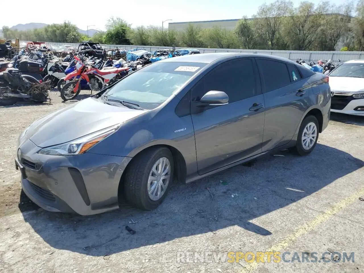1 Photograph of a damaged car JTDKAMFU1N3157291 TOYOTA PRIUS NIGH 2022