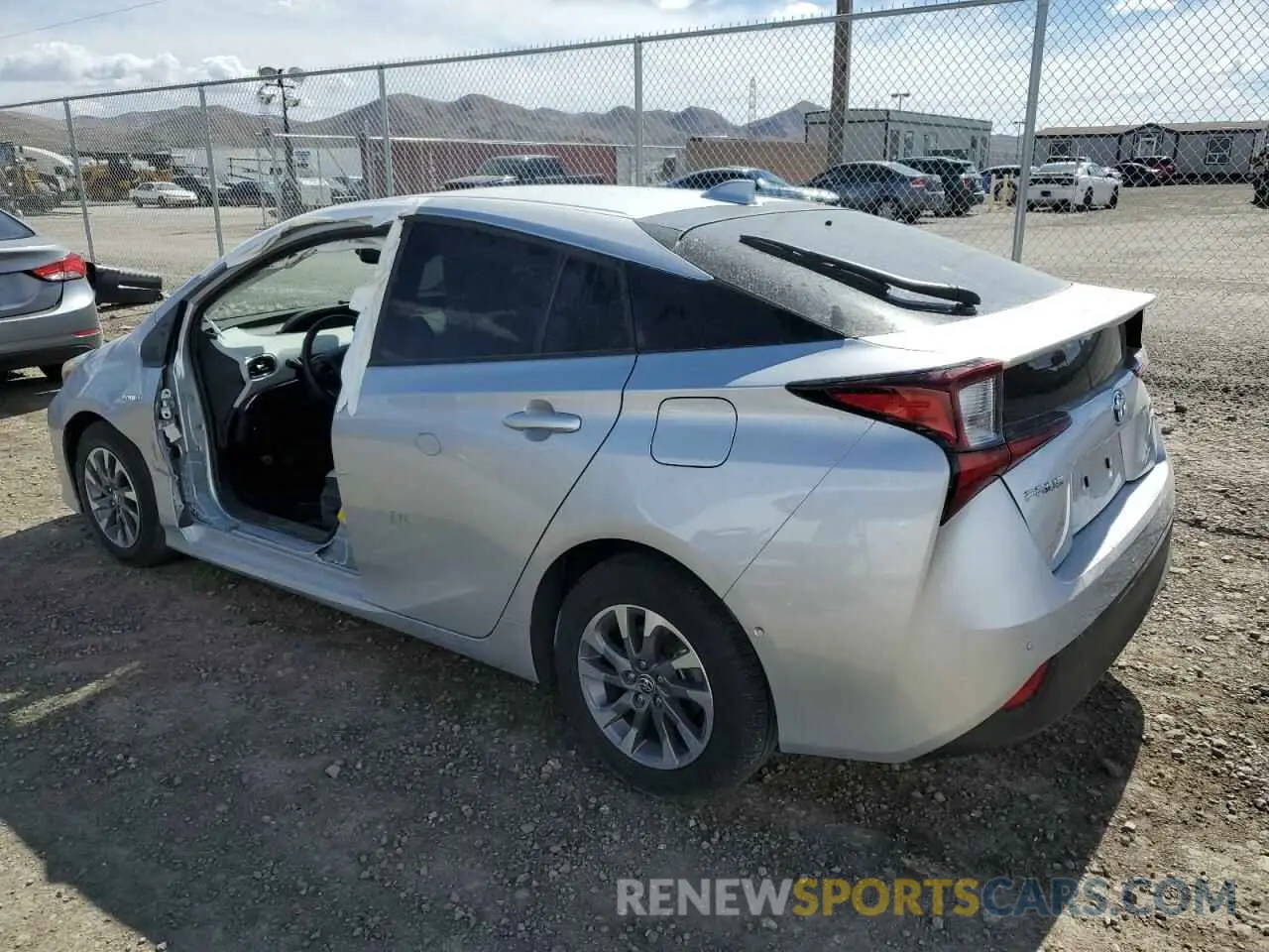 2 Photograph of a damaged car JTDKAMFU1N3158005 TOYOTA PRIUS NIGH 2022