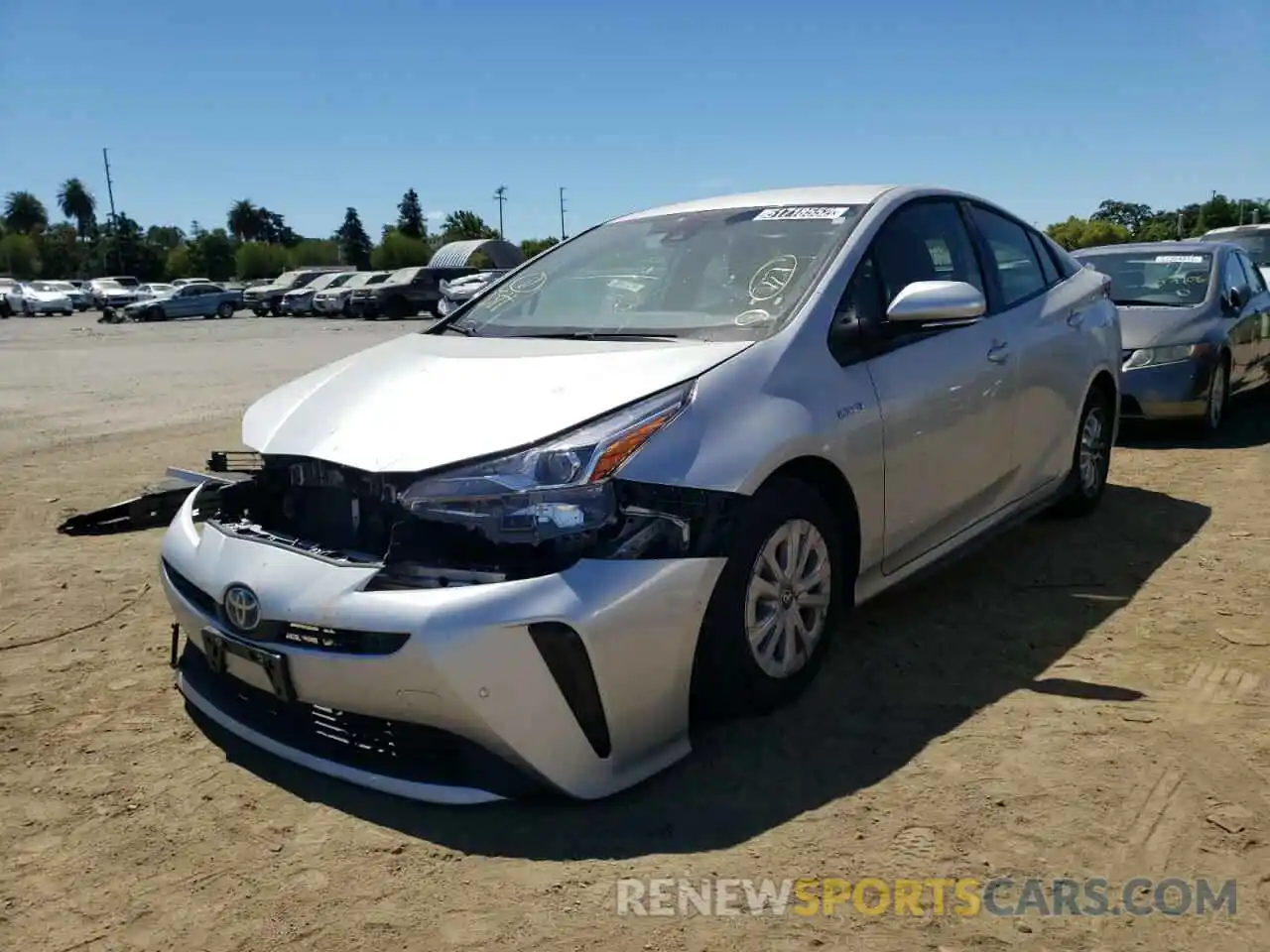 2 Photograph of a damaged car JTDKAMFU1N3159431 TOYOTA PRIUS NIGH 2022