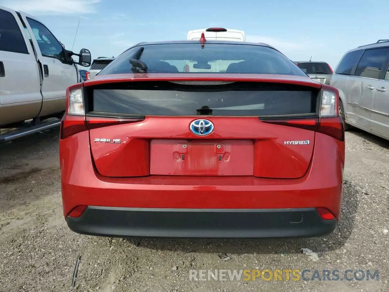 6 Photograph of a damaged car JTDKAMFU1N3164158 TOYOTA PRIUS NIGH 2022