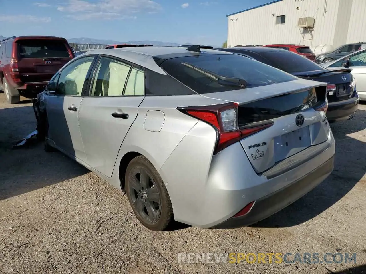2 Photograph of a damaged car JTDKAMFU1N3176598 TOYOTA PRIUS NIGH 2022