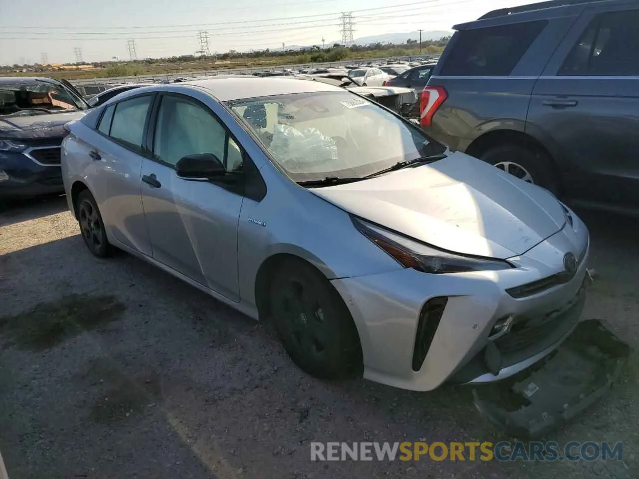 4 Photograph of a damaged car JTDKAMFU1N3176598 TOYOTA PRIUS NIGH 2022