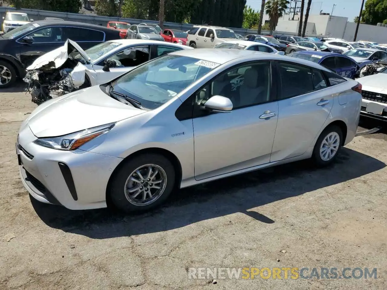 1 Photograph of a damaged car JTDKAMFU1N3179243 TOYOTA PRIUS NIGH 2022