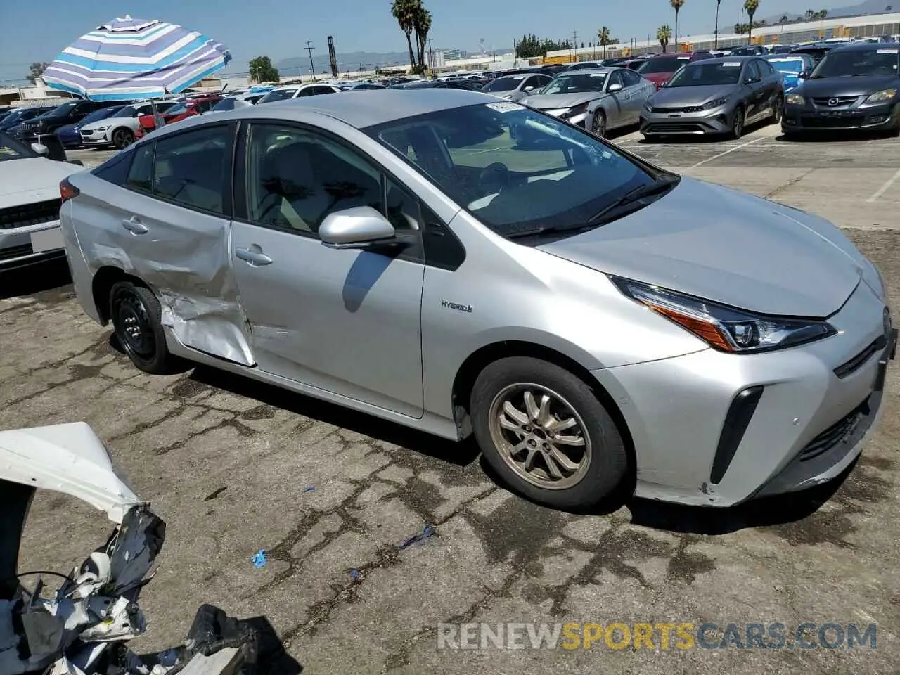4 Photograph of a damaged car JTDKAMFU1N3179243 TOYOTA PRIUS NIGH 2022