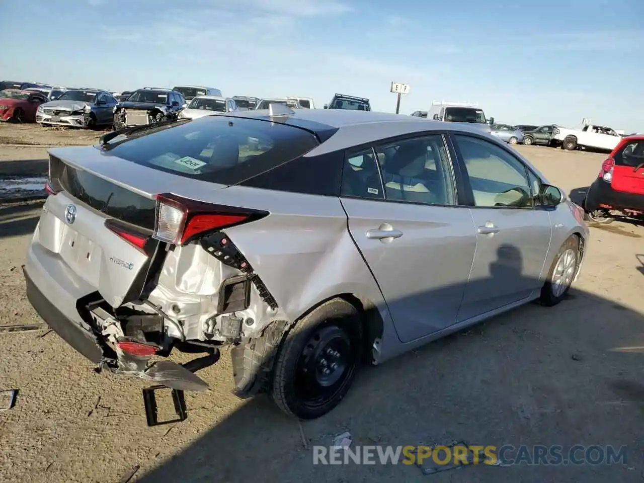 3 Photograph of a damaged car JTDKAMFU1N3179985 TOYOTA PRIUS NIGH 2022