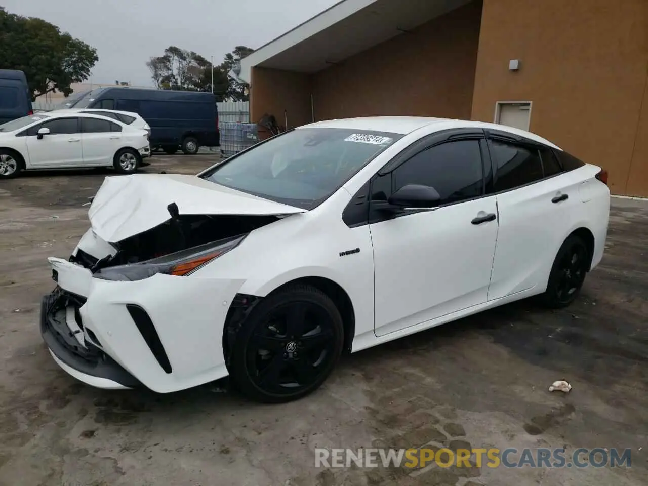 1 Photograph of a damaged car JTDKAMFU2N3168705 TOYOTA PRIUS NIGH 2022