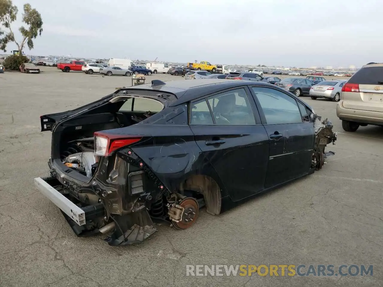 3 Photograph of a damaged car JTDKAMFU2N3178943 TOYOTA PRIUS NIGH 2022