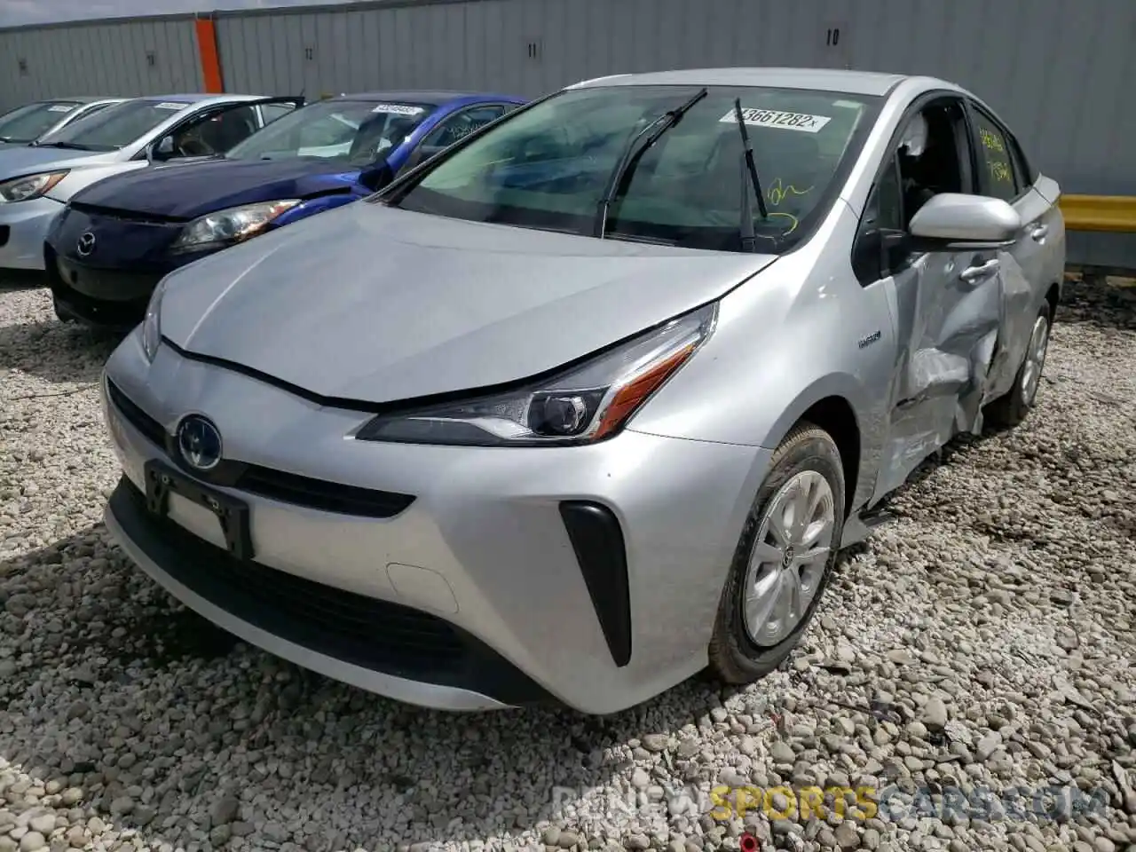 2 Photograph of a damaged car JTDKAMFU3N3159818 TOYOTA PRIUS NIGH 2022