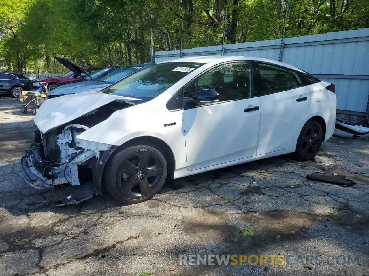 1 Photograph of a damaged car JTDKAMFU3N3167627 TOYOTA PRIUS NIGH 2022