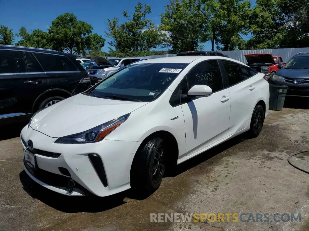 1 Photograph of a damaged car JTDKAMFU3N3181804 TOYOTA PRIUS NIGH 2022