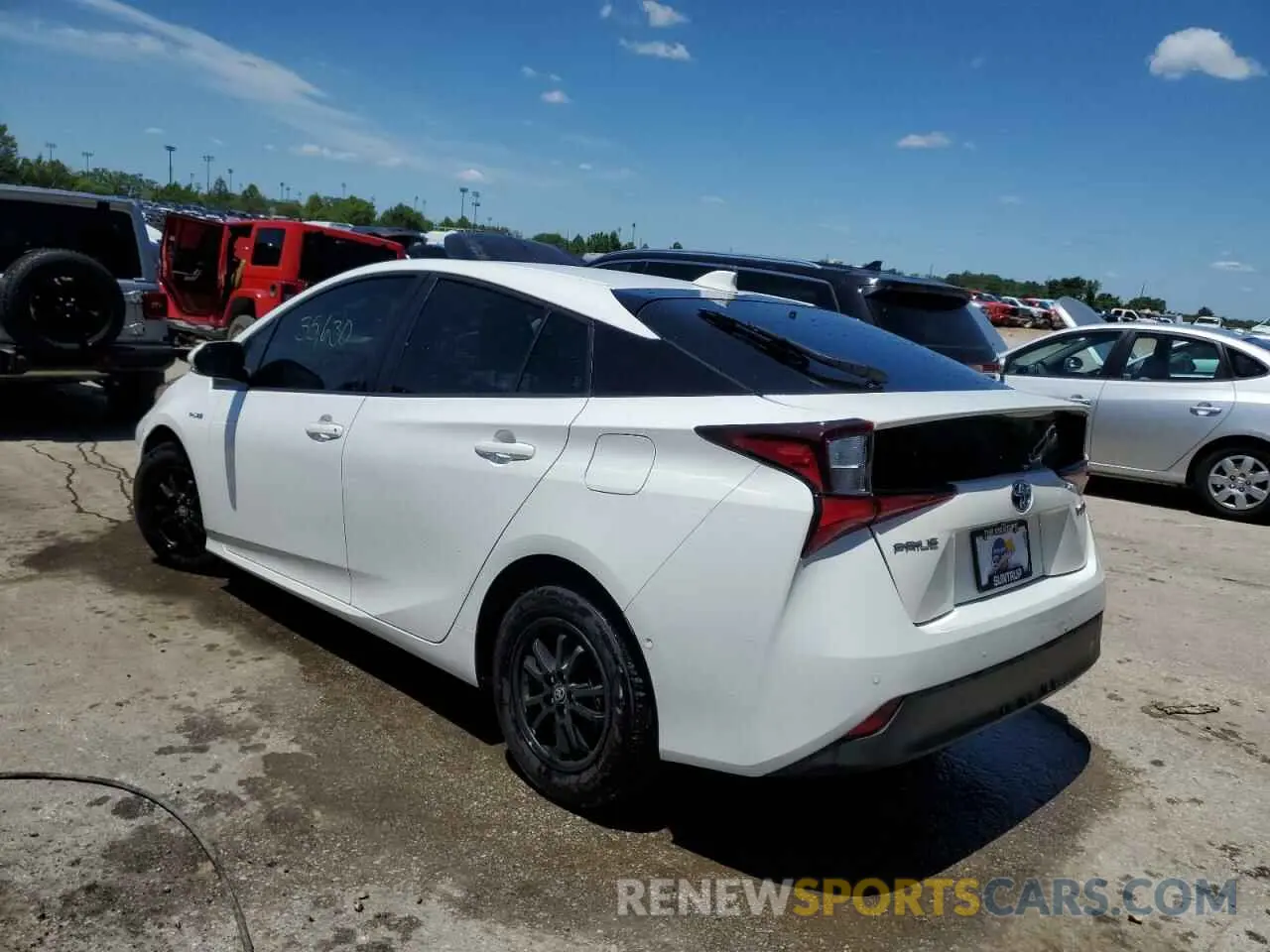 2 Photograph of a damaged car JTDKAMFU3N3181804 TOYOTA PRIUS NIGH 2022