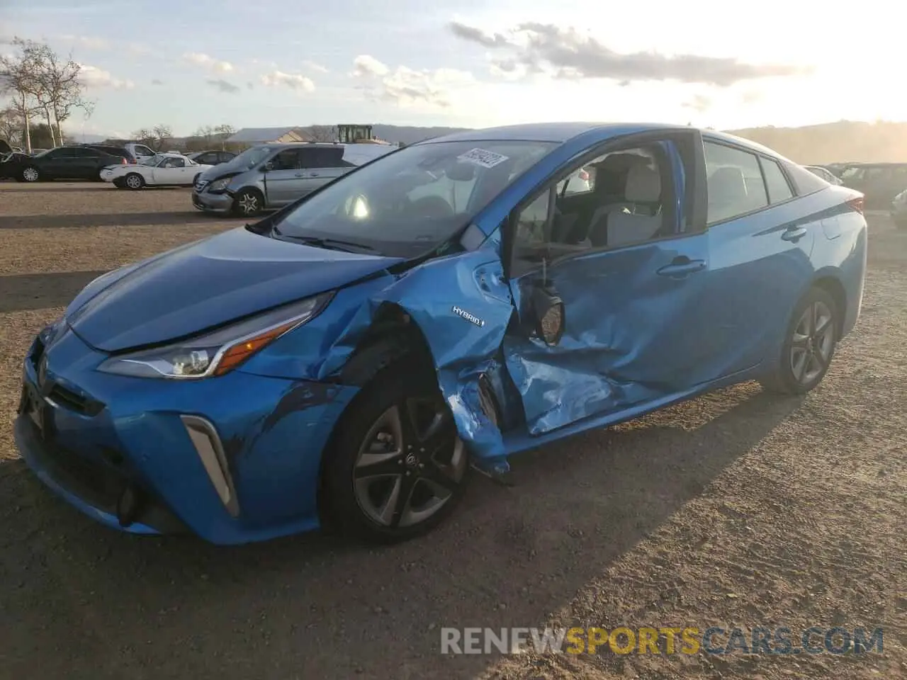 1 Photograph of a damaged car JTDKAMFU3N3183035 TOYOTA PRIUS NIGH 2022