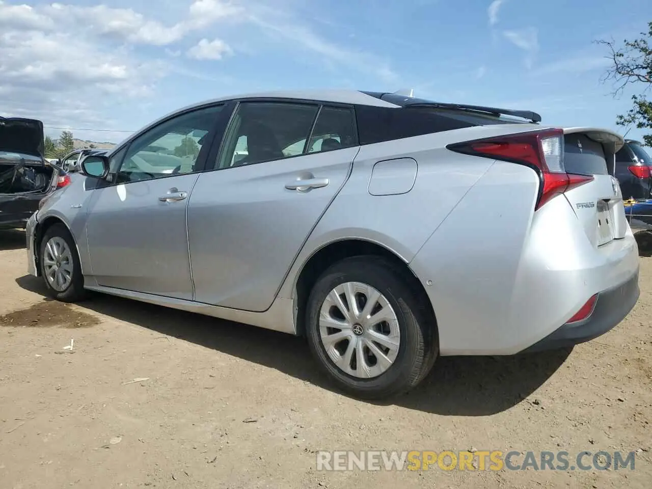 2 Photograph of a damaged car JTDKAMFU3N3186453 TOYOTA PRIUS NIGH 2022