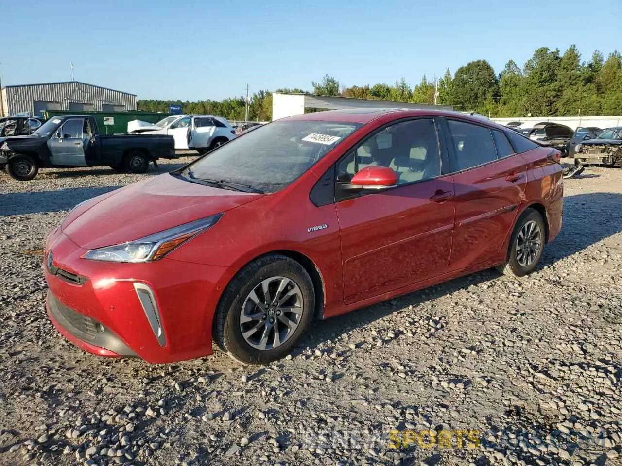 1 Photograph of a damaged car JTDKAMFU3N3189871 TOYOTA PRIUS NIGH 2022