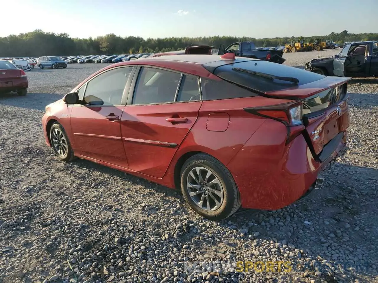 2 Photograph of a damaged car JTDKAMFU3N3189871 TOYOTA PRIUS NIGH 2022
