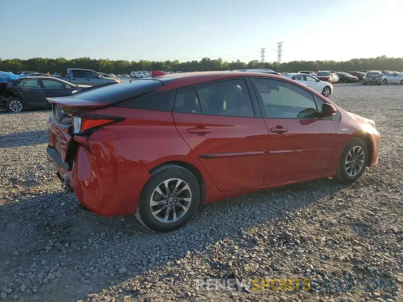 3 Photograph of a damaged car JTDKAMFU3N3189871 TOYOTA PRIUS NIGH 2022