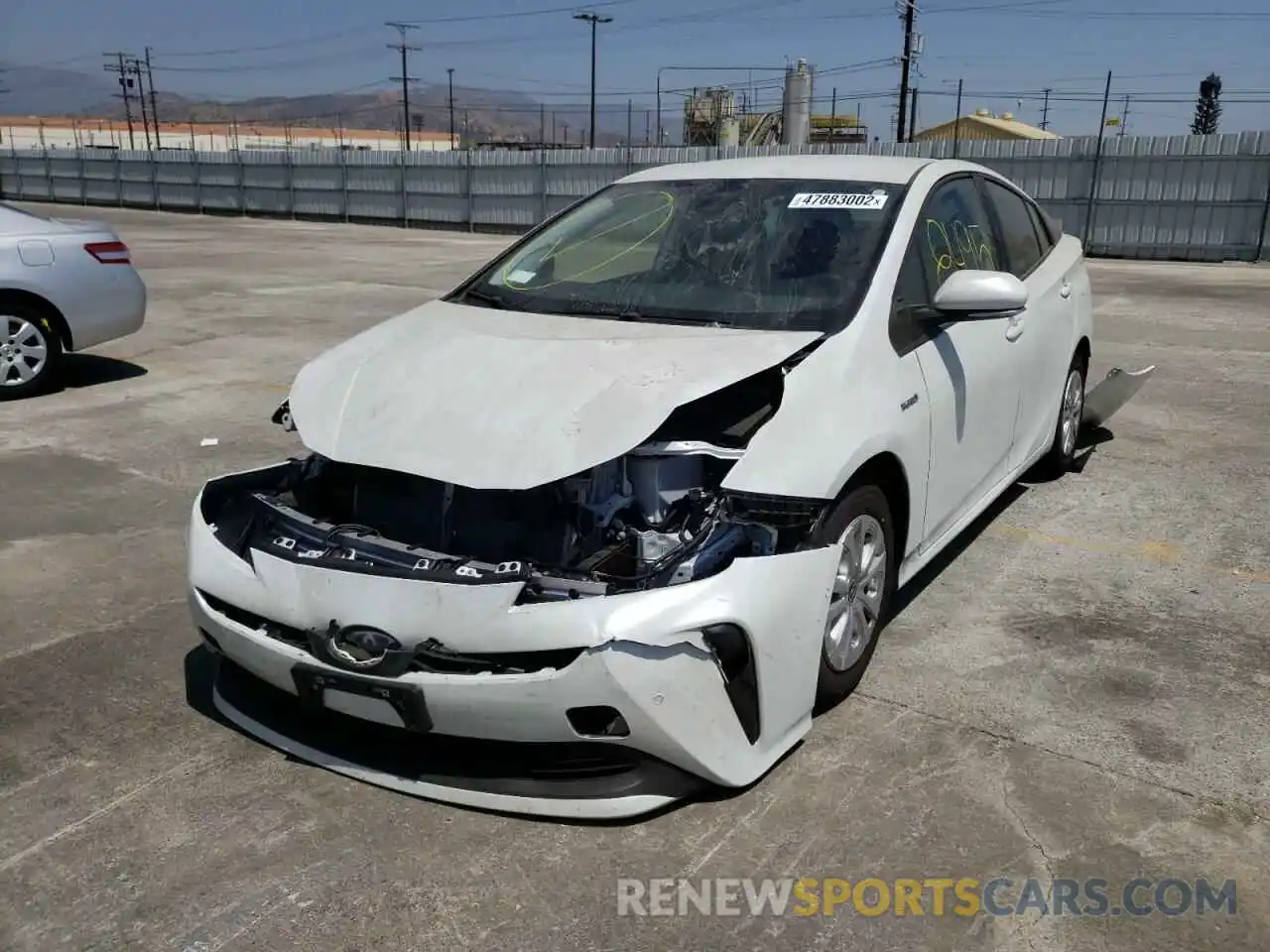 2 Photograph of a damaged car JTDKAMFU4N3164526 TOYOTA PRIUS NIGH 2022