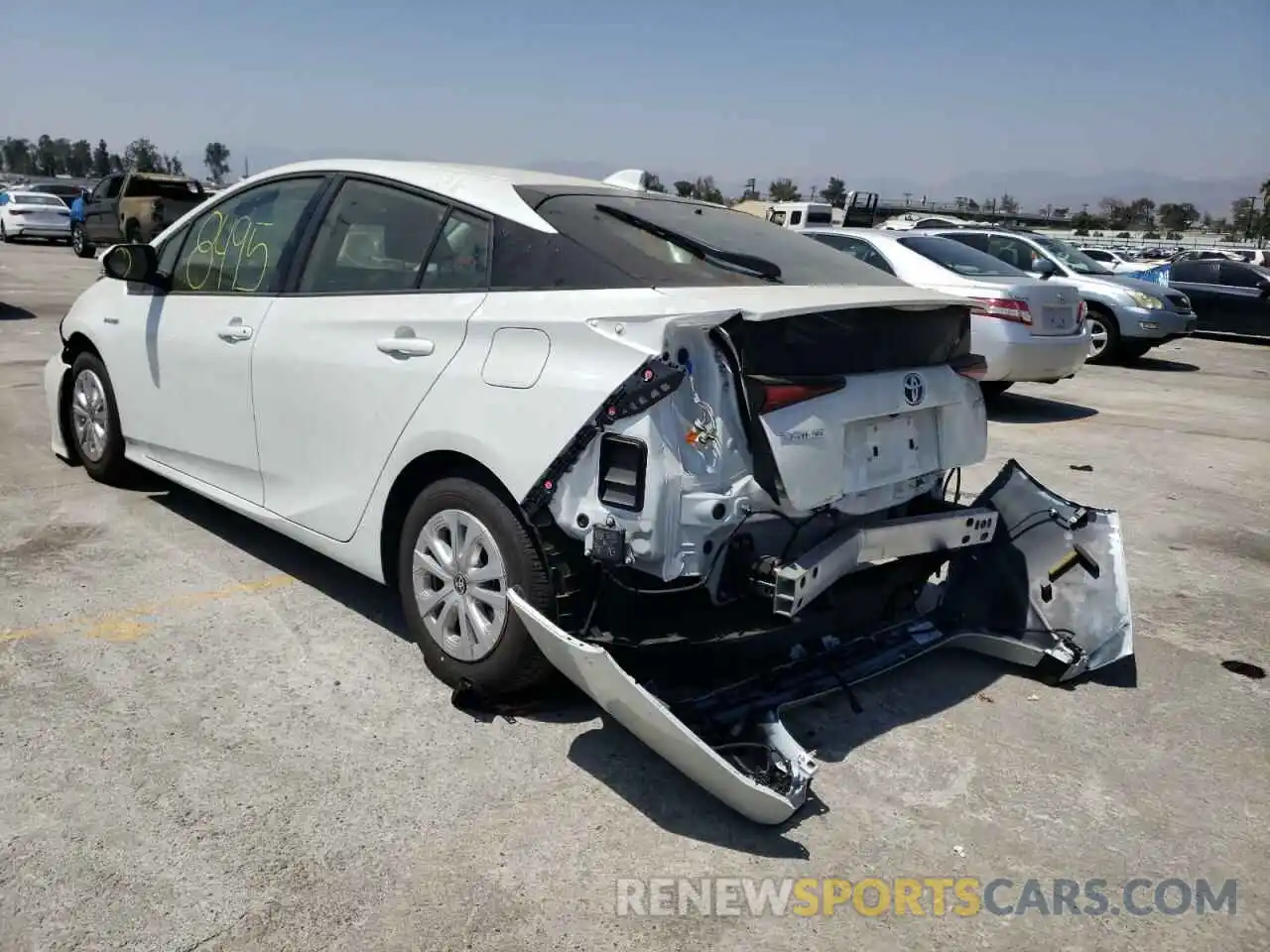 3 Photograph of a damaged car JTDKAMFU4N3164526 TOYOTA PRIUS NIGH 2022