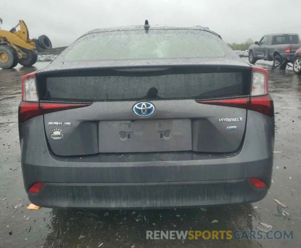 6 Photograph of a damaged car JTDKAMFU4N3171332 TOYOTA PRIUS NIGH 2022