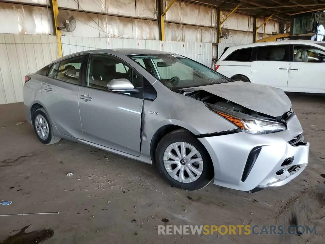 4 Photograph of a damaged car JTDKAMFU4N3174635 TOYOTA PRIUS NIGH 2022