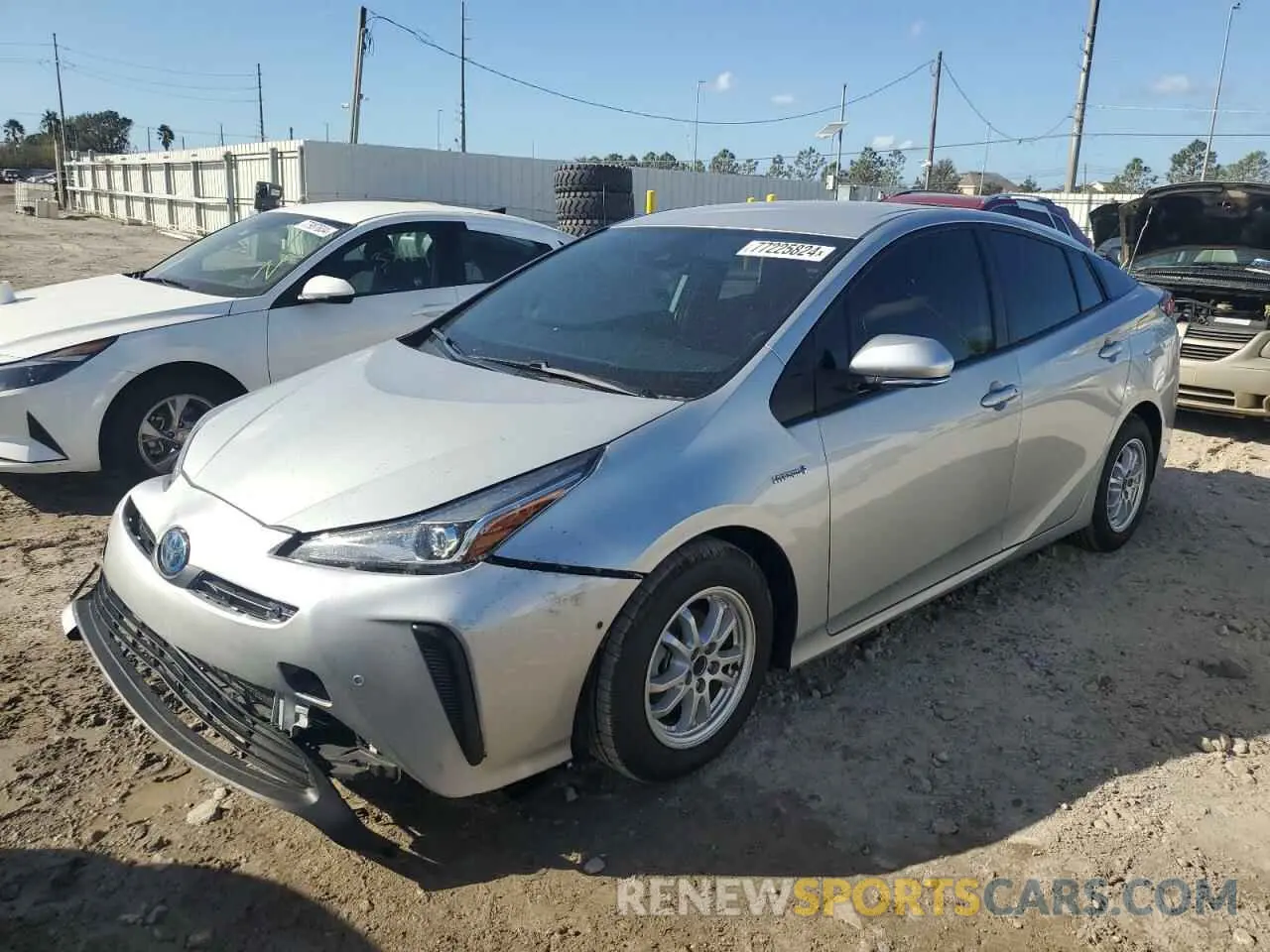 1 Photograph of a damaged car JTDKAMFU4N3181827 TOYOTA PRIUS NIGH 2022
