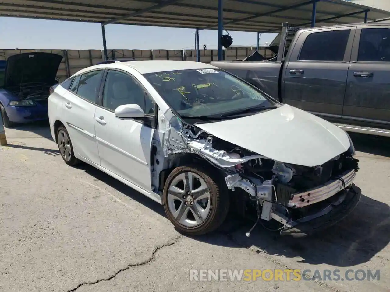 1 Photograph of a damaged car JTDKAMFU5N3158640 TOYOTA PRIUS NIGH 2022