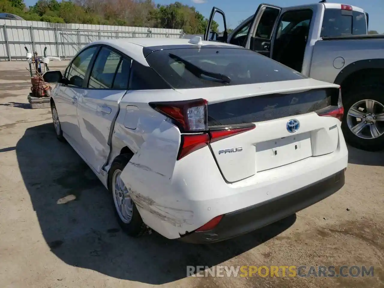 3 Photograph of a damaged car JTDKAMFU5N3159481 TOYOTA PRIUS NIGH 2022